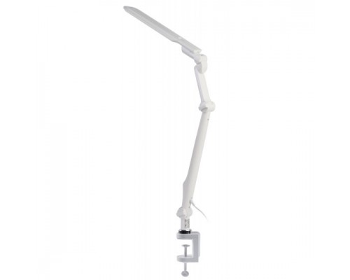 ЭРА Б0052766 Настольный светильник NLED-496-12W-W светодиодный на струбцине белый
