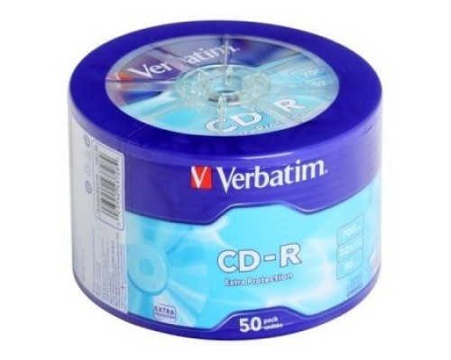 Verbatim и CD-R 50 шт. Printable InkJet, 52-x 700Mb, Cake Box 43309/43438
