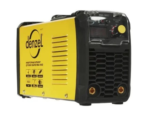 Denzel Аппарат инверторный для дуговой сварки ММА-160CI, 160 А, ПВР 80%, диам. 1,6-4 мм 94337