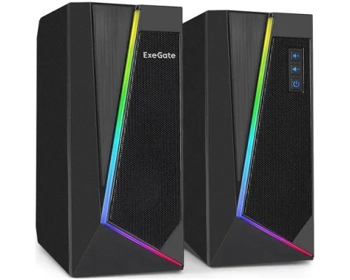 ExeGate Accord 240 (питание USB, 2х3Вт (6Вт RMS), 60-20000Гц, цвет черный, RGB подсветка, Color Box)