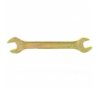СИБРТЕХ Ключ рожковый, 10 х 11 мм, желтый цинк 14304