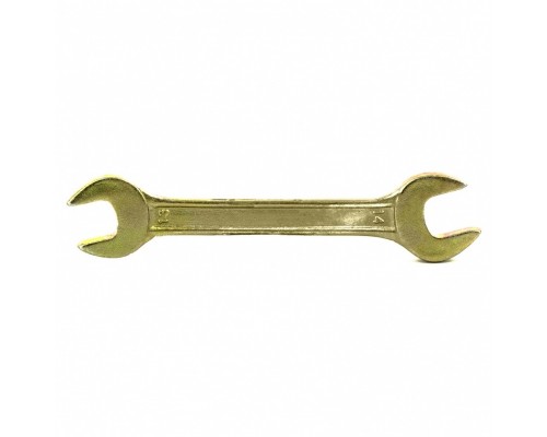 СИБРТЕХ Ключ рожковый, 13 х 14 мм, желтый цинк 14306