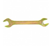 СИБРТЕХ Ключ рожковый, 14 х 15 мм, желтый цинк 14308