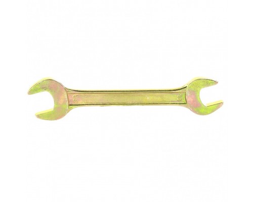 СИБРТЕХ Ключ рожковый, 20 х 22 мм, желтый цинк 14312