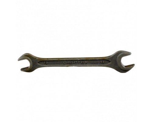 СИБРТЕХ Ключ рожковый,10 х 12 мм, CrV, фосфатированный, ГОСТ 2839 14323