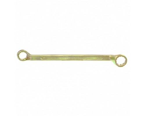 СИБРТЕХ Ключ накидной, 19 х 22 мм, желтый цинк 14628