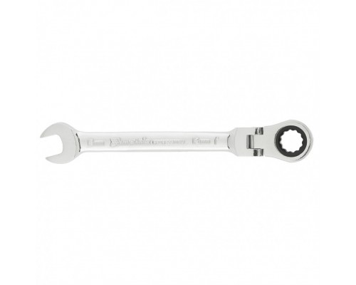 MATRIX Ключ комбинированный трещоточный, 13мм, CrV, шарнирный, зерк.хром 14865