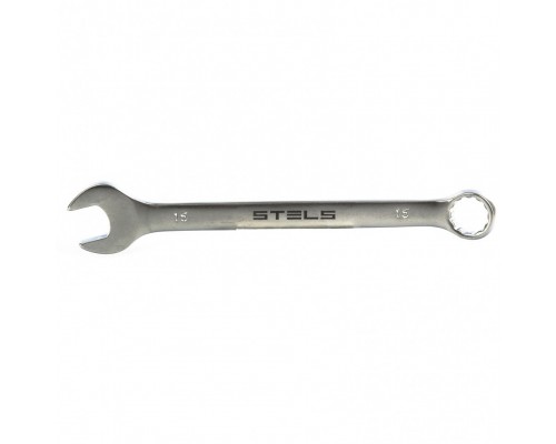STELS Ключ комбинированный, 15 мм, CrV, матовый хром 15212