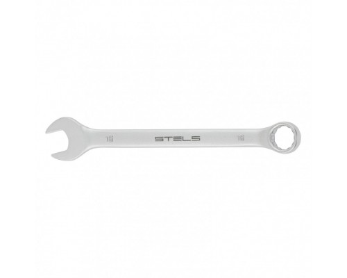 STELS Ключ комбинированный, 16 мм, CrV, матовый хром 15221