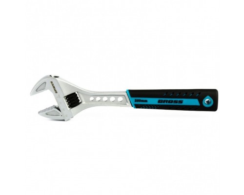 GROSS Ключ разводной, 250 мм,CrV, двухкомпонентная ручка 15562