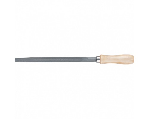 СИБРТЕХ Напильник, 200 мм, трехгранный, деревянная ручка 16026