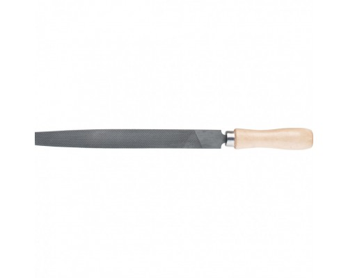 СИБРТЕХ Напильник, 150 мм, плоский, деревянная ручка 16223