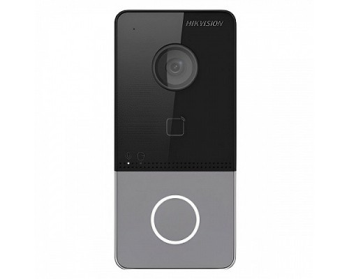 Видеопанель Hikvision DS-KV6113-PE1(C), накладная, черный