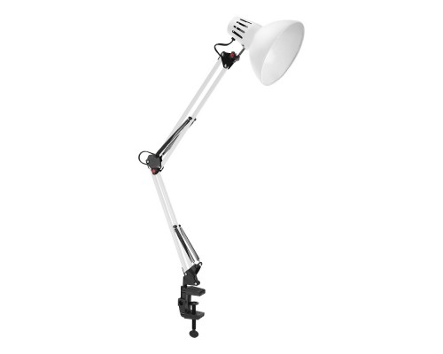 ARTSTYLE HT-108W Светильник настольный на струбцине белый, металлический, E27