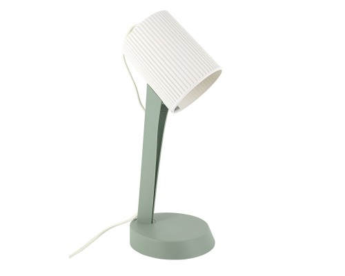 ARTSTYLE HT-711WGR Светильник настольный белый/зеленый, пластик, E14