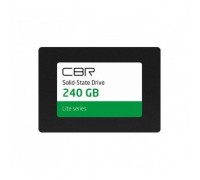 CBR SSD-240GB-2.5-LT22, Внутренний SSD-, серия Lite, 240 GB, 2.5, SATA III 6 Gbit/s, SM2259XT, 3D TLC NAND, R/W speed up to 550/520 MB/s, TBW (TB) 120