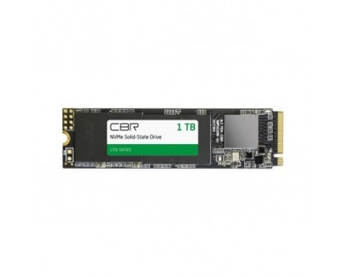 CBR SSD-001TB-M.2-LT22, Внутренний SSD-, серия Lite, 1024 GB, M.2 2280, PCIe 3.0 x4, NVMe 1.3, SM2263XT, 3D TLC NAND, R/W speed up to 2300/1800 MB/s, TBW (TB) 500