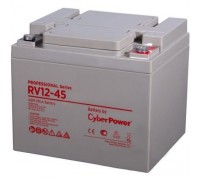 CyberPower Аккумуляторная батарея RV 12-45 / 12 В 45 Ач клемма М6, ДхШхВ 197х165х170мм, высота с клеммами 170, вес 14,5кг, срок службы 10 лет