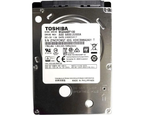 1TB Toshiba SATA3 MQ04ABF100 MQ04 512E (5400rpm) 128Mb 2.5