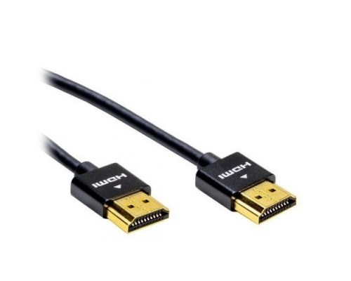 Filum Кабель HDMI Pro 1 м., slim, ver.2.0b, медь, черный, разъемы: HDMI A male-HDMI A male, пакет. FL-CProSL-HM-HM-1M (901878)