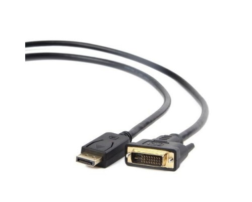 Filum Кабель Display port-DVI-D 1.8 м., медь, черный, разъемы: Display port male- DVI-D double link male, пакет. FL-C-DPM-DVID2M-1.8M (894194)