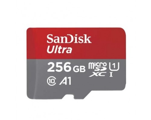 Micro SecureDigital 256GB SanDisk Ultra Class 10, UHS-I, R 150 МБ/с, &lt;SDSQUAC-256G-GN6MN&gt; без адаптера SD
