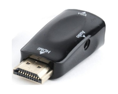 Filum Адаптер HDMI - VGA, 0.15 м., разъемы: HDMI A male-VGA female-mini jack female, пакет. FL-A-HM-VGAF-mjack-1 (894151)