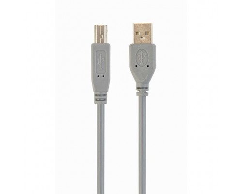 Filum Кабель USB 2.0, 1.8 м., серый, разъемы: USB A male-USB B male, пакет. FL-C-U2-AM-BM-1.8M (894159)