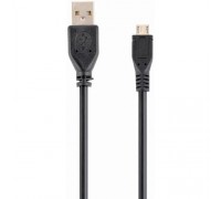 Filum Кабель USB 2.0, 1.8 м., черный, 2A, разъемы: USB A male- USB micro B male, пакет. FL-C-U2-AM-microBM-1.8M (956703)