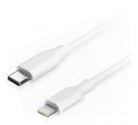 Filum Кабель USB 2.0, 1 м., белый, 3 А, разъемы: USB Type С male - Lightning male, пакет. FL-C-U2-CM-LM-1M-W (894185)