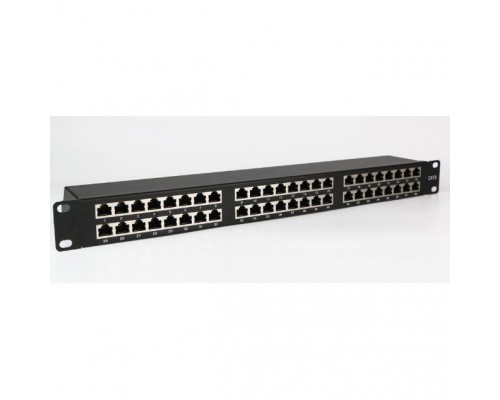 Патч-панель 19 NEOMAX NM-PP-1U48P-SC5E-D-106-BK 1U, 48 портов, кат.5E, STP, Dual IDC, цвет черный