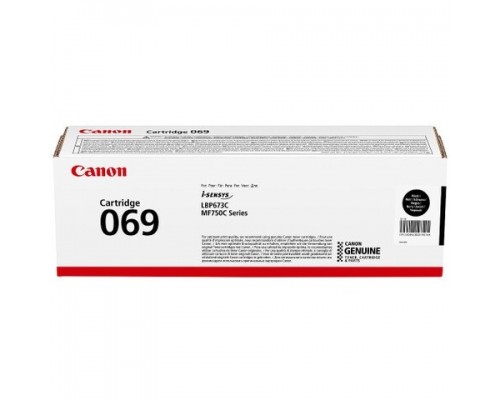 Canon Cartridge 069BK 5094C002 тонер-картридж для MF752Cdw/MF754Cdw/LBP673Cdw 1900 стр. чёрный
