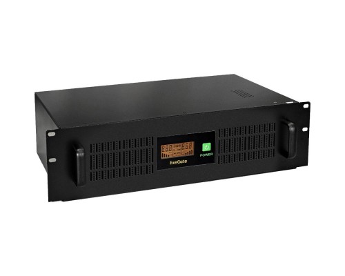 Exegate EX293850RUS ExeGate ServerRM UNL-1000.LCD.AVR.2SH.3C13.USB.2U &lt;1000VA/650W, Color LCD, AVR, 2*Schuko+3*C13, USB, 2U, установка в стойку, Black&gt;