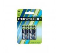 Ergolux Alkaline BL8 LR6 (LR6 BP8, батарейка,1.5В)(8шт.в уп-ке)