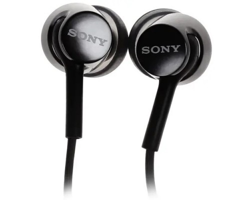 Sony MDR-EX155AP B Наушники-вкладыши с микрофоном, черный