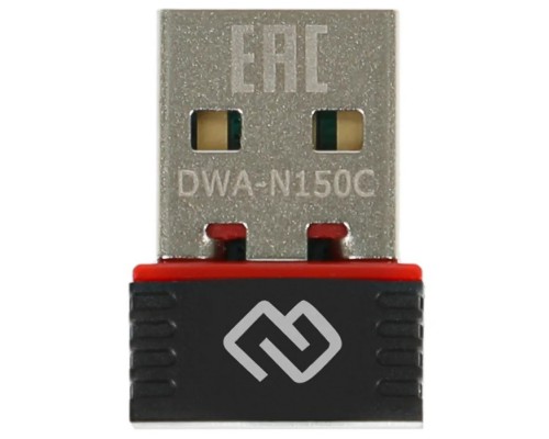 Digma DWA-N150C Net Adapter WiFi N150 USB 2.0 (ant.int) 1ant. (pack:1pcs)