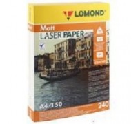 Фотобумага LOMOND Двухсторонняя Матовая, для лазерной печати, 240 г/м2, A4/150л.