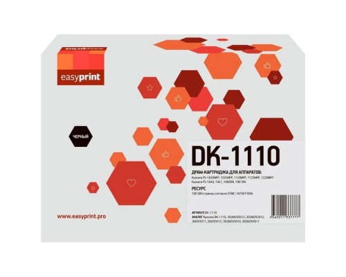 Easyprint DK-1110D Драм-картридж для Kyocera FS-1020/1120/1220/1040/1060 (100000 стр.)