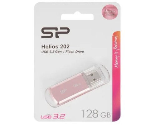 Флеш накопитель 128Gb Silicon Power Helios 202, USB 3.2, Розовое Золото (SP128GBUF3202V1P)