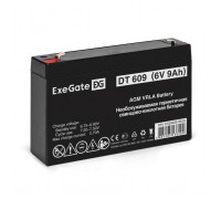Exegate EX294051RUS Аккумуляторная батарея ExeGate DT 609 (6V 9Ah, клеммы F1)