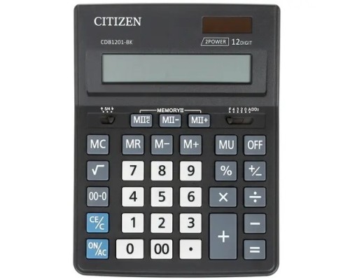 настольный Citizen CDB1201BK черный 12-разр.