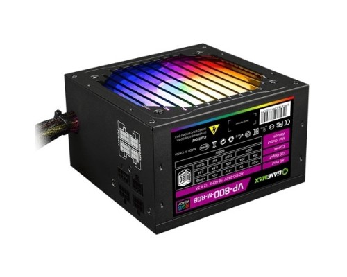GameMax Блок питания ATX 800W VP-800-RGB-MODULAR 80+, Ultra quiet