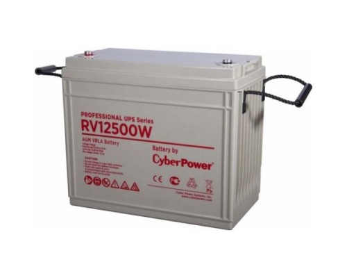 CyberPower Аккумуляторная батарея RV 12500W (12В/150 Ач), клемма М6, ДхШхВ 340х173х281мм, вес 45кг, срок службы 10 лет