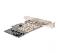 AgeStar AS-MC02 Переходник-конвертер для M.2 SATA SSD+M.2 NVME в PCIe 3.0