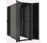 ЦМО Шкаф серверный ПРОФ напольный 42U (800 х 1000) двери двойные перф. 2 шт., черный, в сборе ШТК-СП-42.8.10-88АА-9005