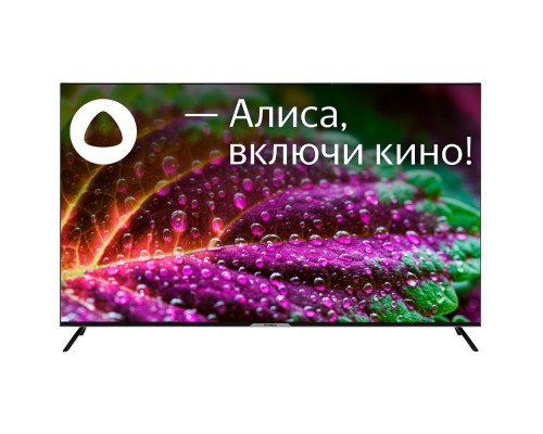 Hyundai 65 H-LED65BU7003 Яндекс.ТВ Frameless черный 4K Ultra HD 60Hz DVB-T DVB-T2 DVB-C DVB-S DVB-S2 USB WiFi Smart TV