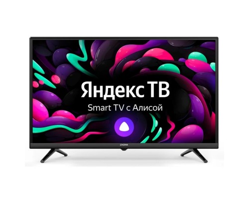 Телевизор LED Digma 32 DM-LED32SBB35 Яндекс.ТВ Slim Design черный/черный FULL HD 60Hz DVB-T DVB-T2 DVB-C DVB-S DVB-S2 USB WiFi Smart TV