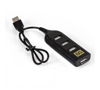 Exegate EX293976RUS USB-Хаб (концентратор) ExeGate DUB-42 (кабель-адаптер USB2.0 --&gt; 4xUSB2.0, Plug&Play, черный)