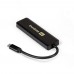 Exegate EX293986RUS USB-Хаб (концентратор) ExeGate DUB-4CP/1 (кабель-адаптер USB Type C --&gt; 4xUSB3.0, Plug&Play, черный)