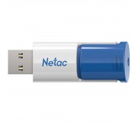 Netac USB Drive 512GB U182 Blue &lt;NT03U182N-512G-30BL&gt;, USB3.0, сдвижной корпус, пластиковая бело-синяя